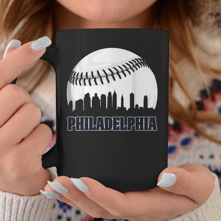 Vintage Philadelphia Baseball Skyline Retro Philly Cityscap Coffee Mug Unique Gifts