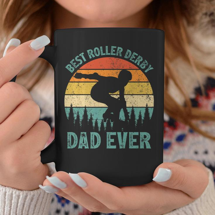 Vintage Retro Best Roller Derby Dad Ever Fathers Day Gift For Women Coffee Mug Unique Gifts