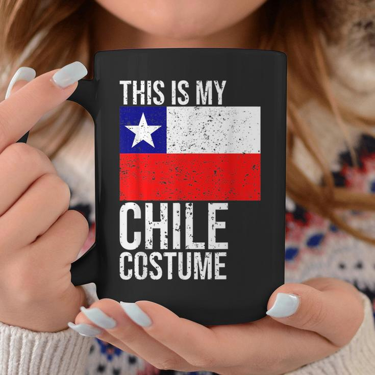 Vintage This Is My Chile Flag Costume Design For Halloween Chile Funny Gifts Coffee Mug Unique Gifts