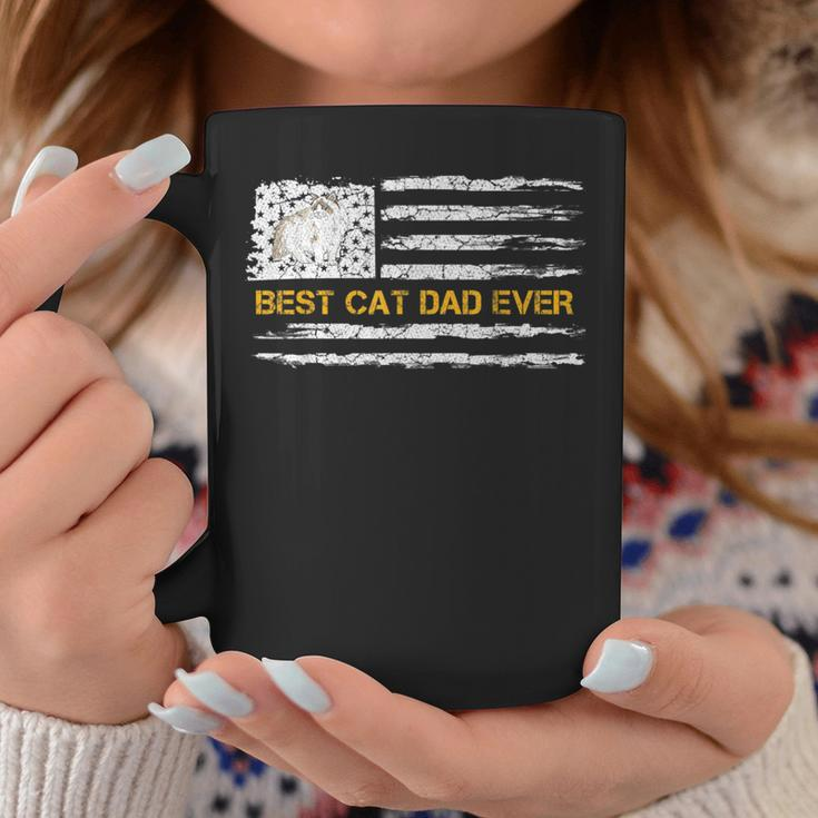Vintage Usa American Flag Best Ragdoll Dad Ever Kitty Lover Coffee Mug Unique Gifts