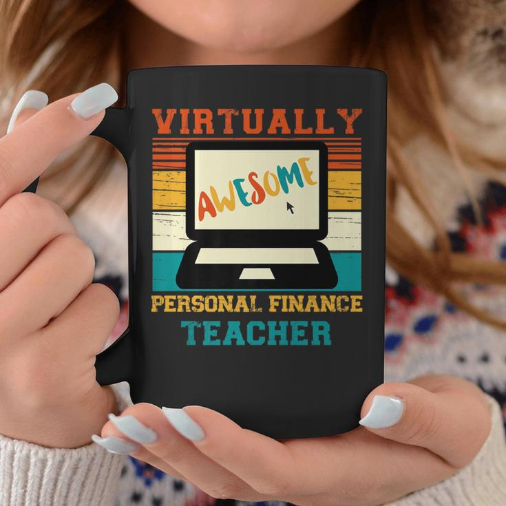 Virtually Awesome Personal Finance Teacher Retro & Women Coffee Mug Unique Gifts