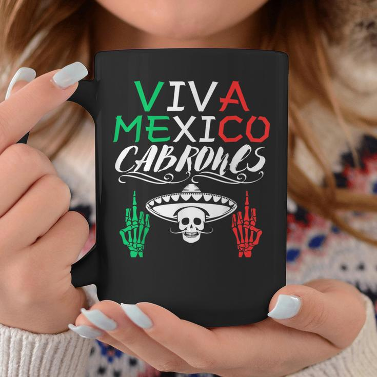 Viva Mexico Cabrones Independence Day Mexican Flag Mexico Coffee Mug Funny Gifts