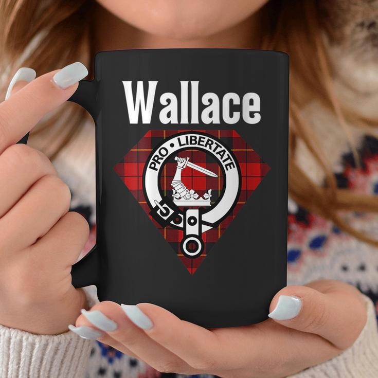 Wallace Clan Scottish Name Coat Of Arms Tartan Gift For Womens Coffee Mug Unique Gifts