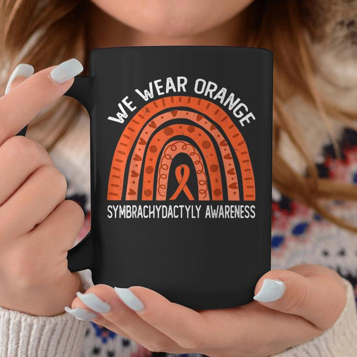 We Wear Orange Rainbow For Symbrachydactyly Awareness Coffee Mug Funny Gifts