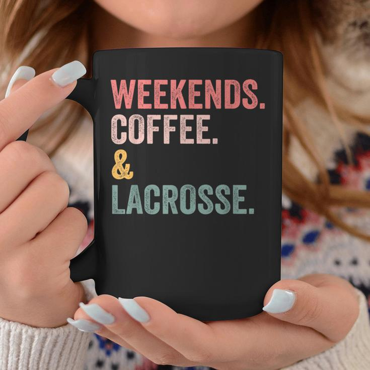 Weekends Coffee And Lacrosse Funny Lacrosse Mom Mothers Day Coffee Mug Funny Gifts