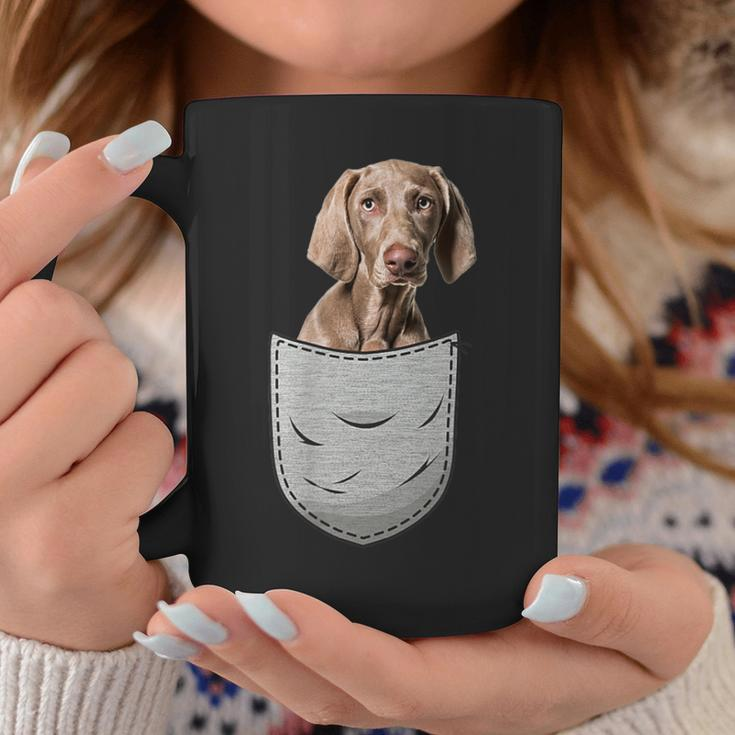 Weimaraner Raner Chest Pocket For Dog Owners Coffee Mug Unique Gifts