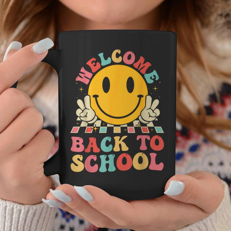 Welcome Back To School Retro First Day Of School Teacher Coffee Mug Funny Gifts