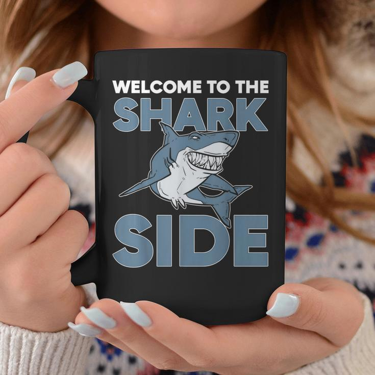 Welcome To The Shark Side Sea Animal Scary Coffee Mug Unique Gifts