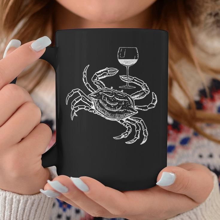 Wine Crab Ocean Lovers Drinking Gift Vacation Cruise Drinking Funny Designs Funny Gifts Coffee Mug Unique Gifts
