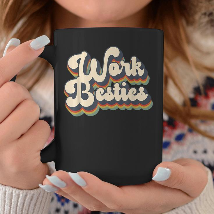 Work Friends Work Besties Matching Employee Coworker Retro Coffee Mug Unique Gifts