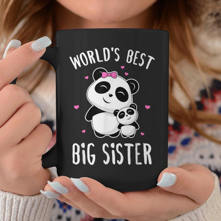 World's Best Big Sister Cute Pandas Panda Siblings Coffee Mug Unique Gifts