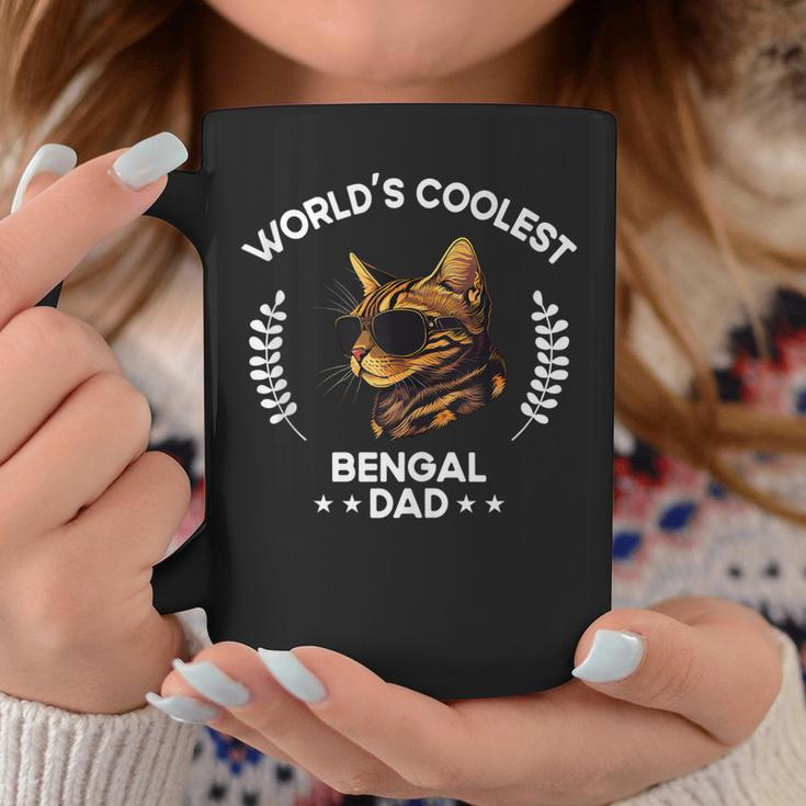 Worlds Coolest Dog Dad Papa Men Bengal Cat Coffee Mug Unique Gifts