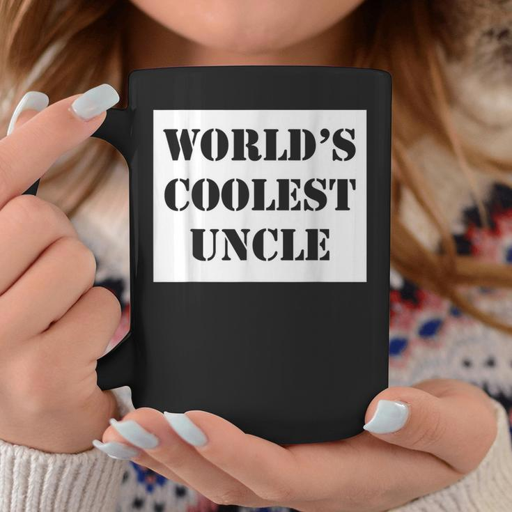 Worlds Coolest Uncle Coffee Mug Unique Gifts