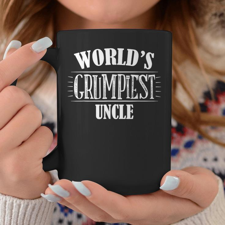 Worlds Grumpiest Uncle Funny Family Member Relative Coffee Mug Unique Gifts