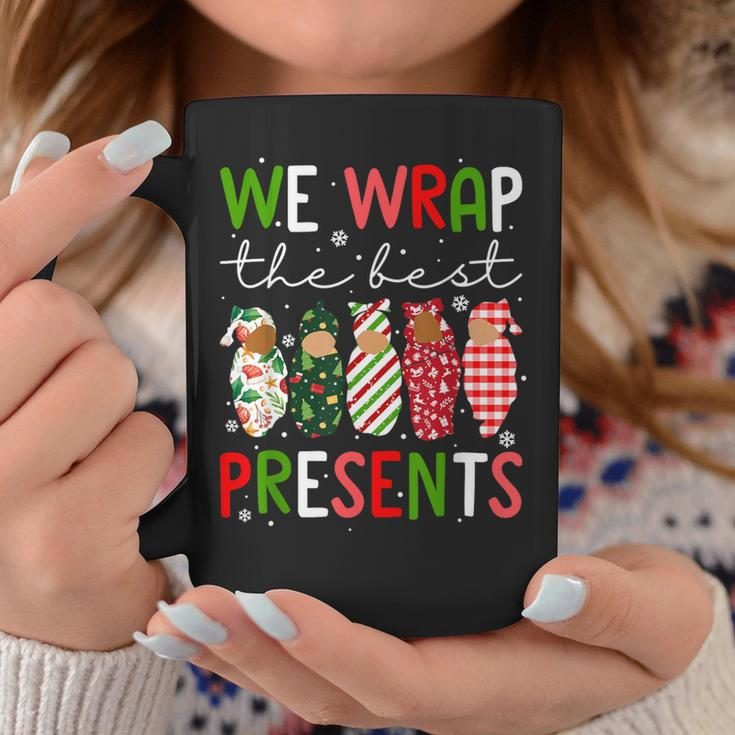 We Wrap The Best Presents L D Nicu Mother Baby Nurse Xmas Coffee Mug Unique Gifts