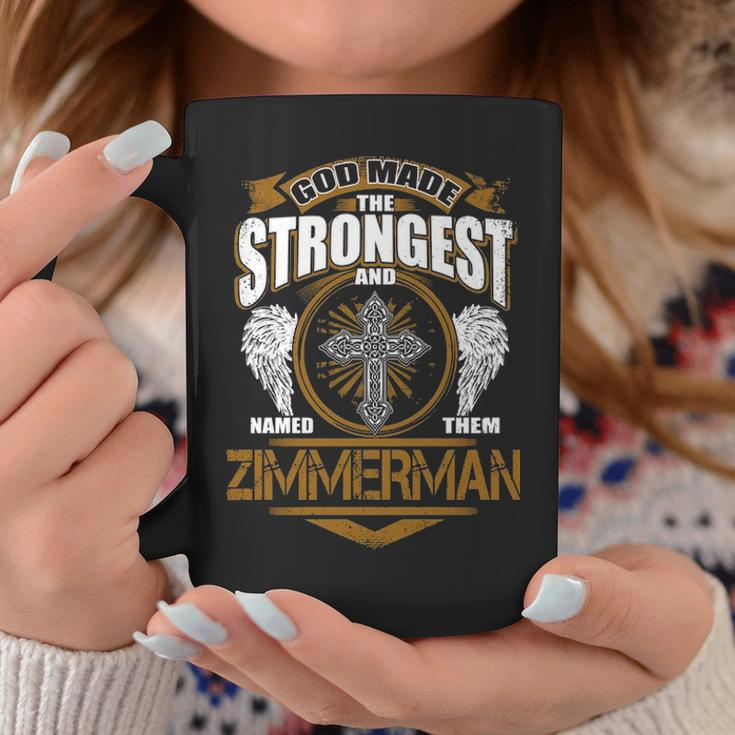 Zimmerman Name Gift God Made Zimmerman Coffee Mug Funny Gifts