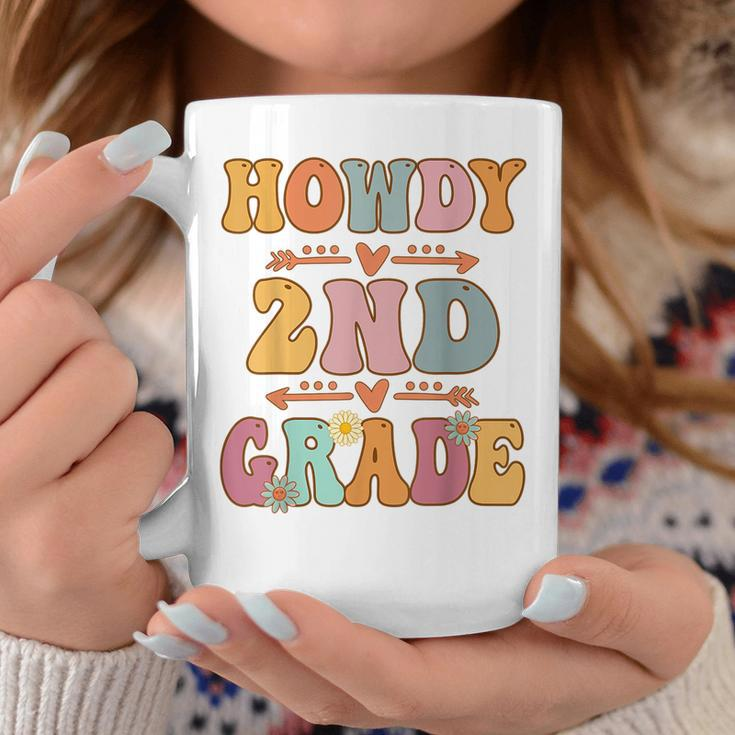 2Nd Grade Howdy Retro Groovy Vintage First Day Of School Coffee Mug Unique Gifts