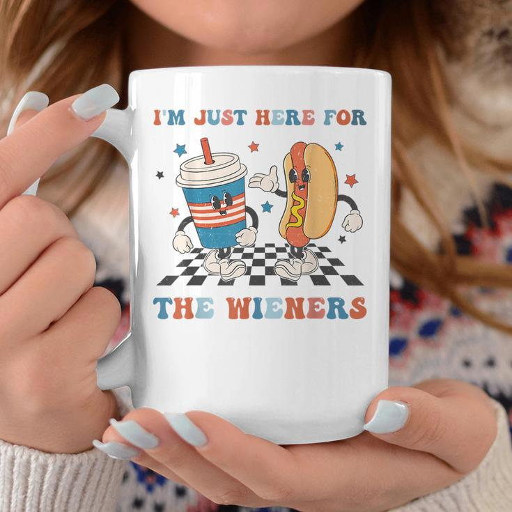 4Th Of July Hot Dog Im Just Here For The Wieners Coffee Mug Unique Gifts