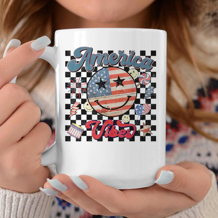 4Th Of July Men Kids American Vibes Patriotic Coffee Mug Unique Gifts