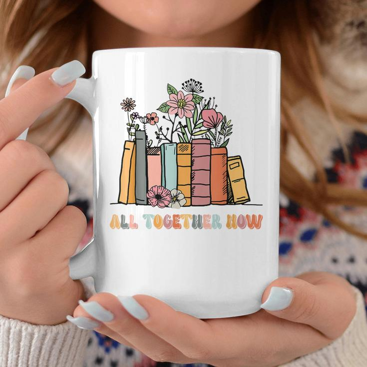 All Together Now Summer Reading 2023 Groovy Book Lover Coffee Mug Unique Gifts