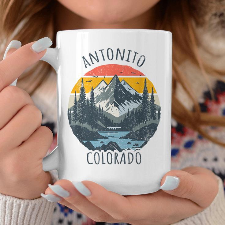 Antonito Colorado Usa Retro Mountain Vintage Style Coffee Mug Unique Gifts