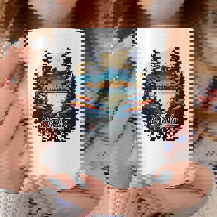 Arkabutla Lake Retro Minimalist Lake Arkabutla Coffee Mug Unique Gifts