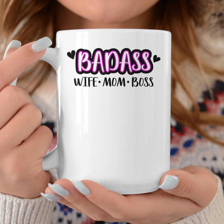 Badass Wife Mom Boss Moms Life Cute Working Coffee Mug Unique Gifts