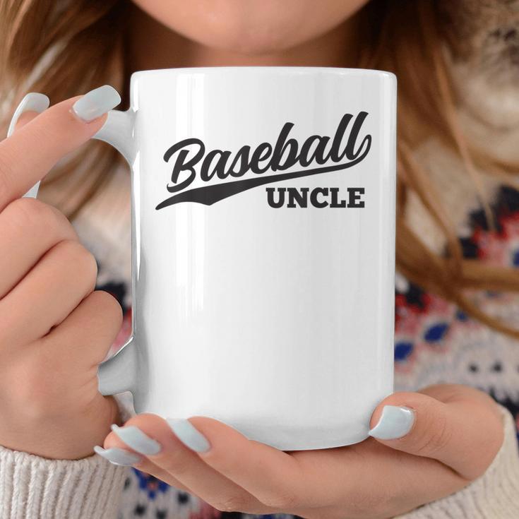 Uncle Baseball Baseball Uncle 1970S Retro Cursive Font Coffee Mug | Mazezy