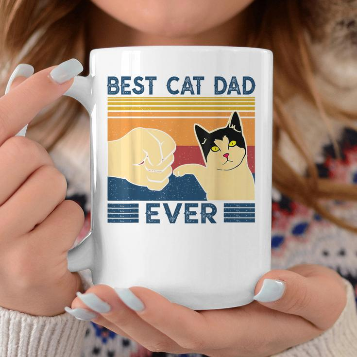 Best Cat Dad Ever Retro Vintage Cat Daddy Father Day Coffee Mug Unique Gifts