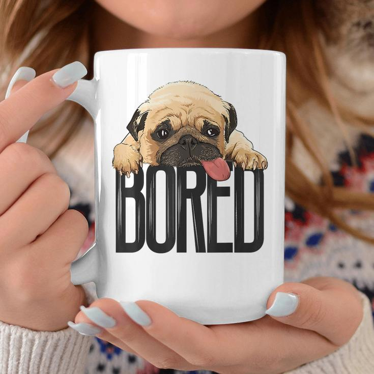 Bored Pug Dog Funny Dog Lovers Dog Paw Lovers Gifts For Pug Lovers Funny Gifts Coffee Mug Unique Gifts