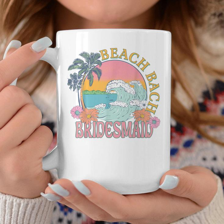 Bridesmaid Beach Bach Bride Squad Retro Bachelorette Party Coffee Mug Unique Gifts