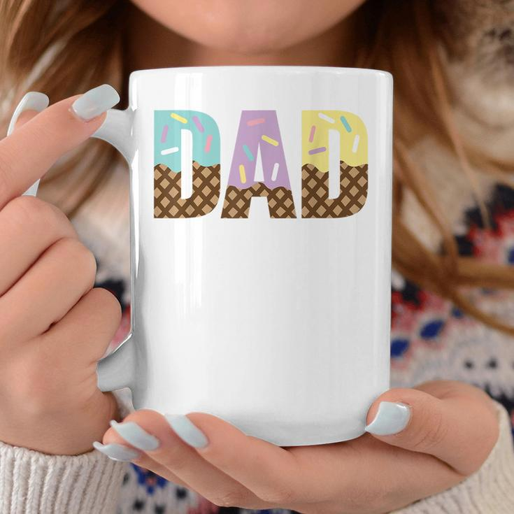 Dad Of The Sweet One Ice Cream 1St First Family Fathers Day Coffee Mug Funny Gifts