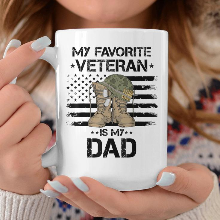 My Favorite Veteran Is My Dad Army Military Veterans Day Coffee Mug Unique Gifts