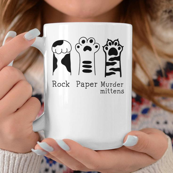 Funny Cat Paws Rock Paper Scissors Coffee Mug Unique Gifts