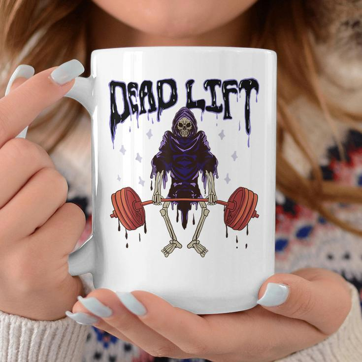 Gym Grim Reaper Deadlift Workout Occult Reaper Coffee Mug Unique Gifts