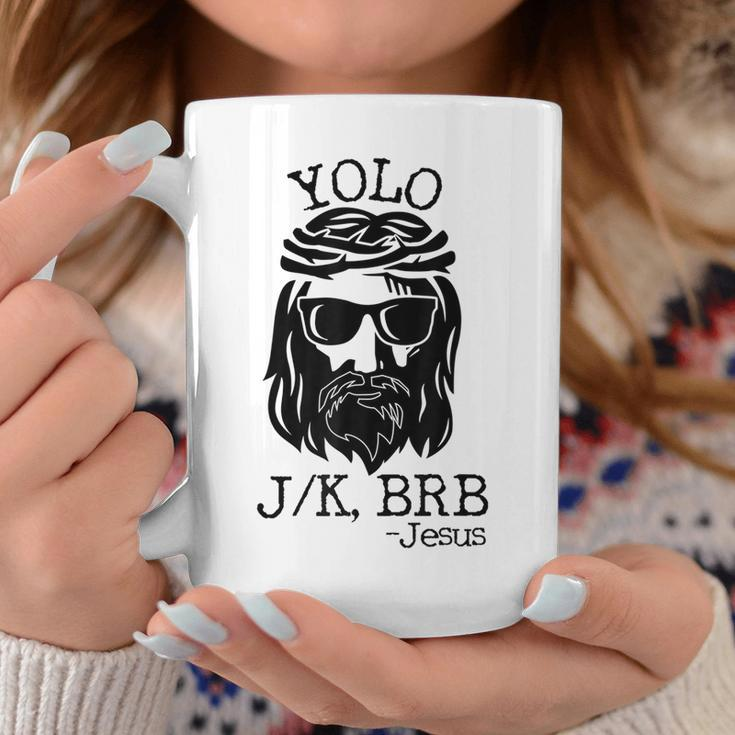 Funny Jesus Easter Yolo Jk Brb Texting Texting Funny Gifts Coffee Mug Unique Gifts