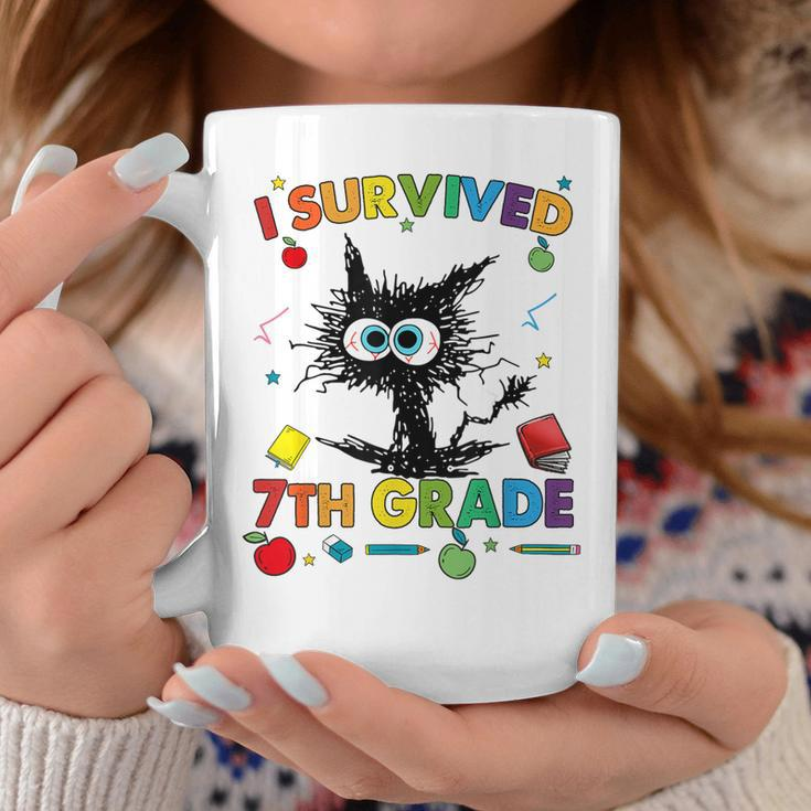 Funny Last Day Of Seventh 7Th Grade I Survived 7Th Grade Coffee Mug Unique Gifts