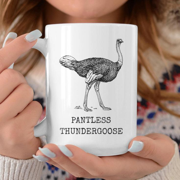 Funny Ostrich Pantless Thundergoose Animal Name Stupid Joke Coffee Mug Unique Gifts