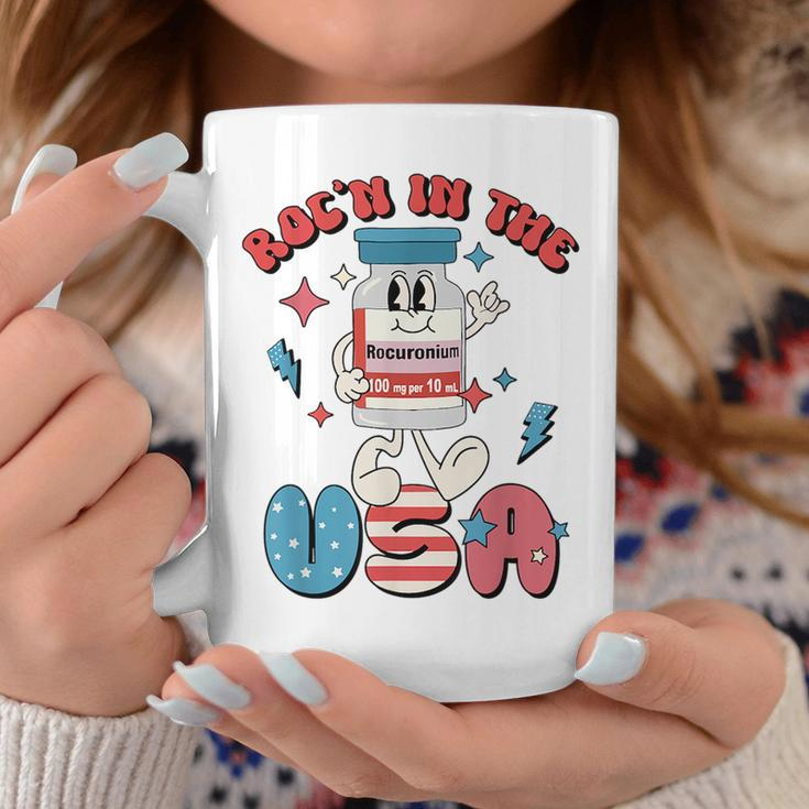 Funny Retro Vial Rocn In The Usa Happy 4Th Of July Vibes Coffee Mug Unique Gifts