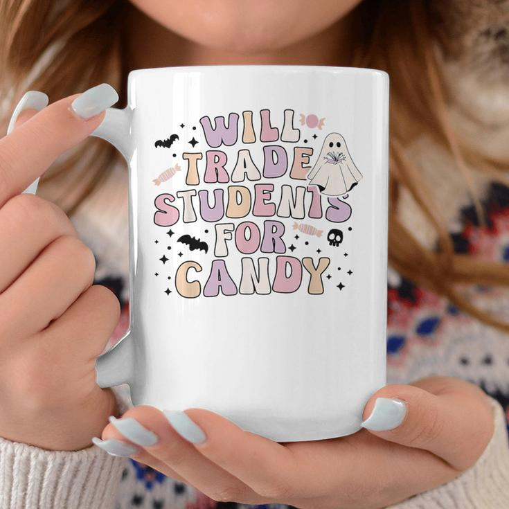 I Will Trade Students For Candy Teachers Halloween Coffee Mug Unique Gifts