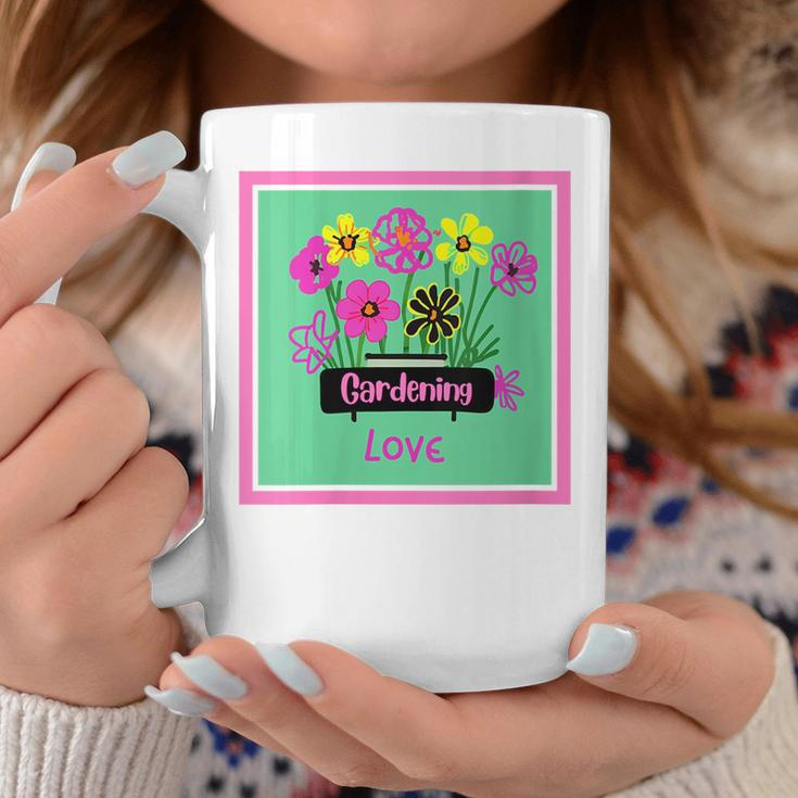 Gardening Lover Plant Nature Flower Blue Pink Yellow Green Gift For Womens Coffee Mug Unique Gifts