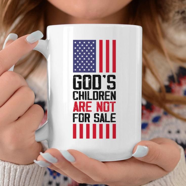 Gods Children Are Not For Sale Us Flag Christian Gift For Womens Coffee Mug Unique Gifts