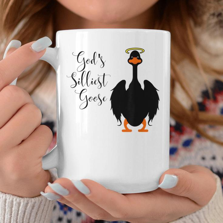 Gods Silliest Goose Black Coffee Mug Unique Gifts
