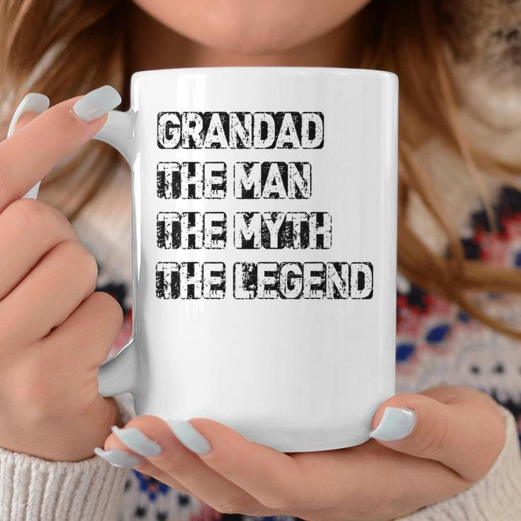 Grandad Man The Myth Legend Fathers Day Coffee Mug Funny Gifts
