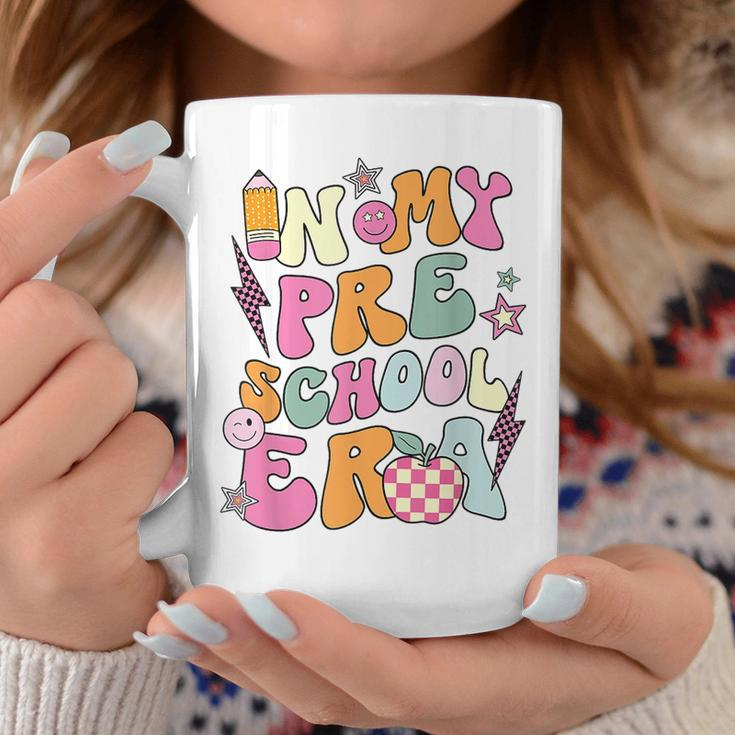 Groovy In My Preschool Era Teacher Back To School Women Coffee Mug Funny Gifts