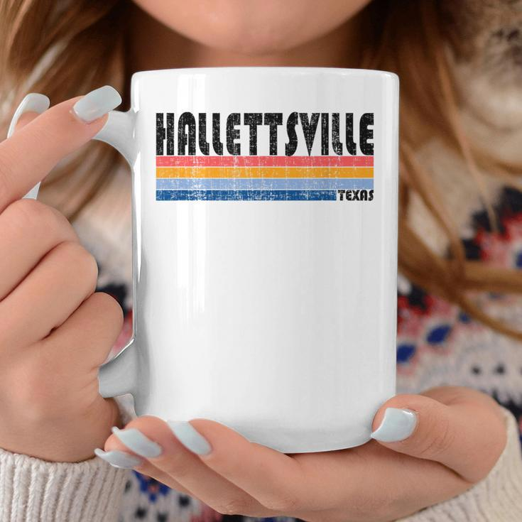 Hallettsville Tx Hometown Pride Retro 70S 80S Style Coffee Mug Unique Gifts