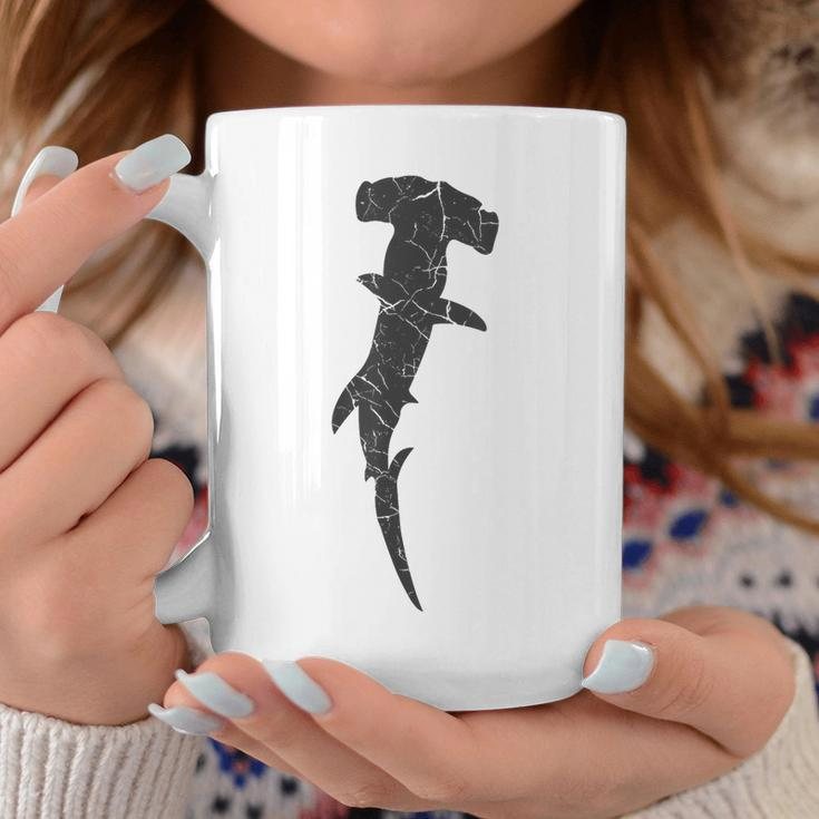 Hammerhead Shark Distressed Print - Vintage Hammerhead Shark Coffee Mug Personalized Gifts