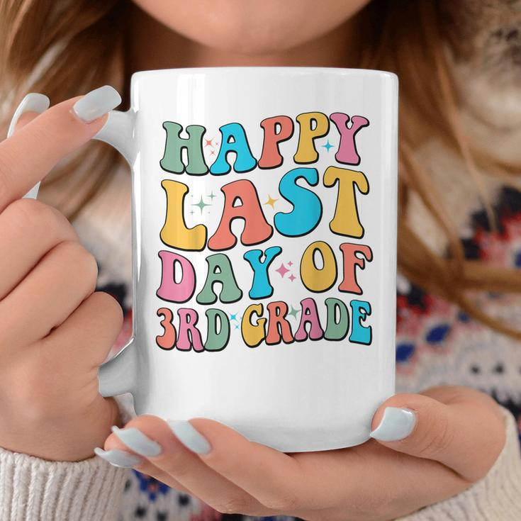 Happy Last Day Of 3Rd Grade Last Day Of School Groovy Coffee Mug Unique Gifts