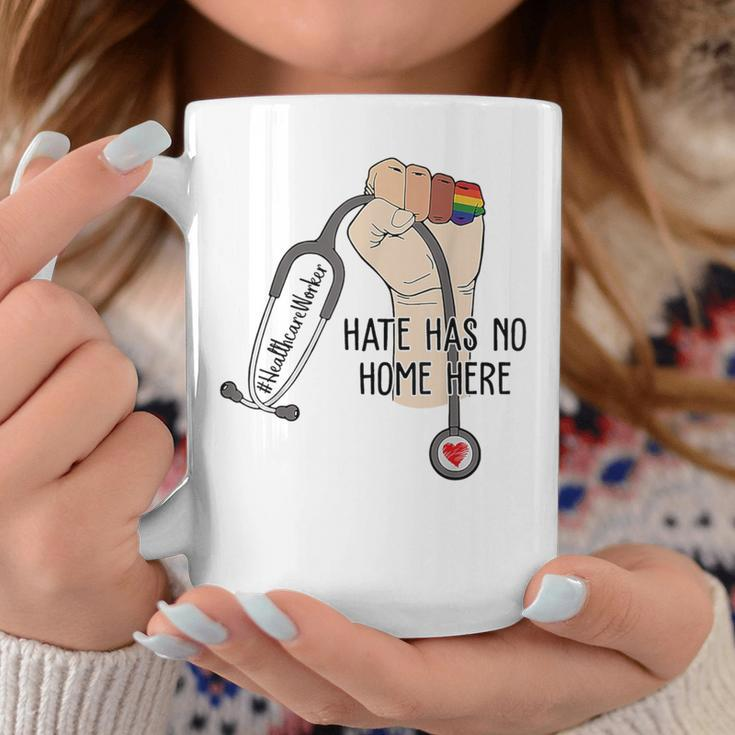 Hate Has No Home Here Healthcare Worker Lgbt Coffee Mug Unique Gifts