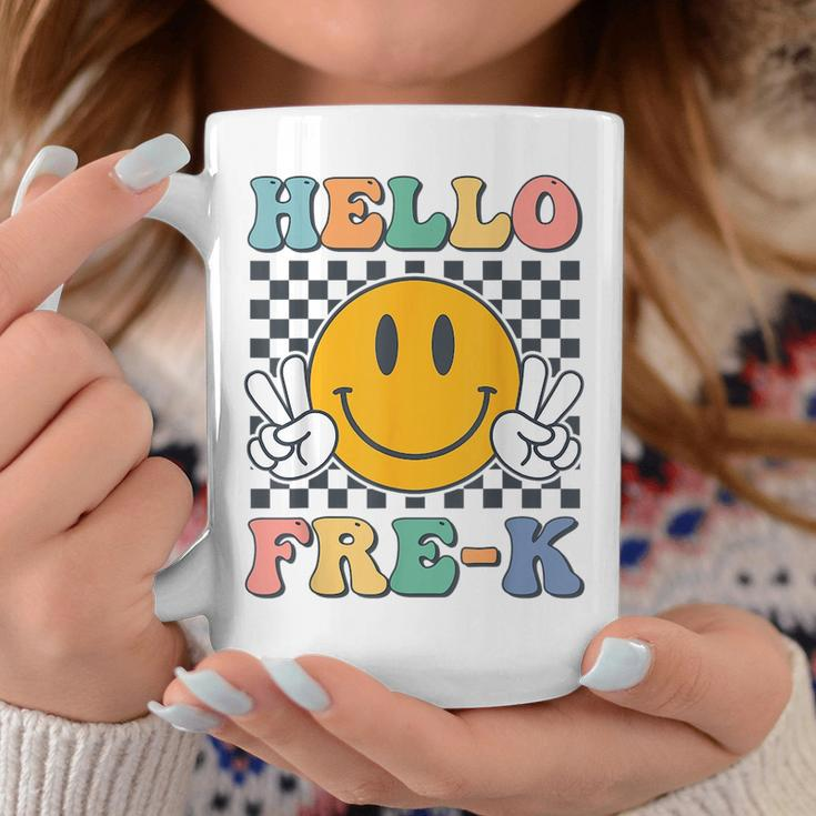 Hello Prek Teachers Kids Smile Team Pre K Back To School Coffee Mug Unique Gifts